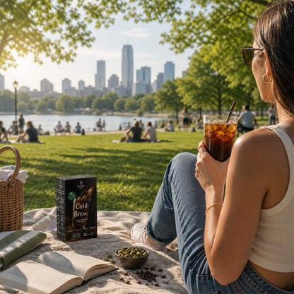 YASMA Cold Brew Coffee – Original Blend & Cardamom Infused | 30 Cups (3 Pods)