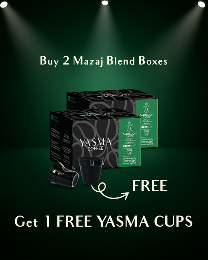 Buy 2 Mazaj Blend --> Get 1 Free Yasma Cups