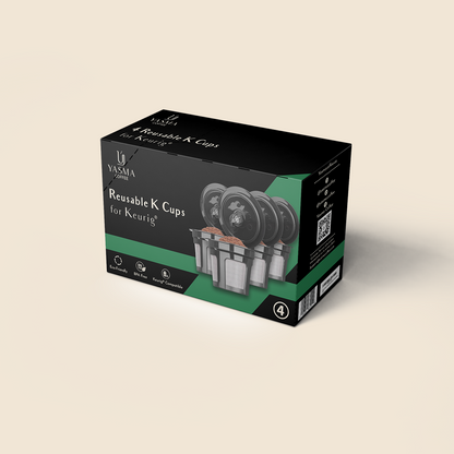 YASMA Reusable K Cups — Stainless Steel Mesh Coffee Pods