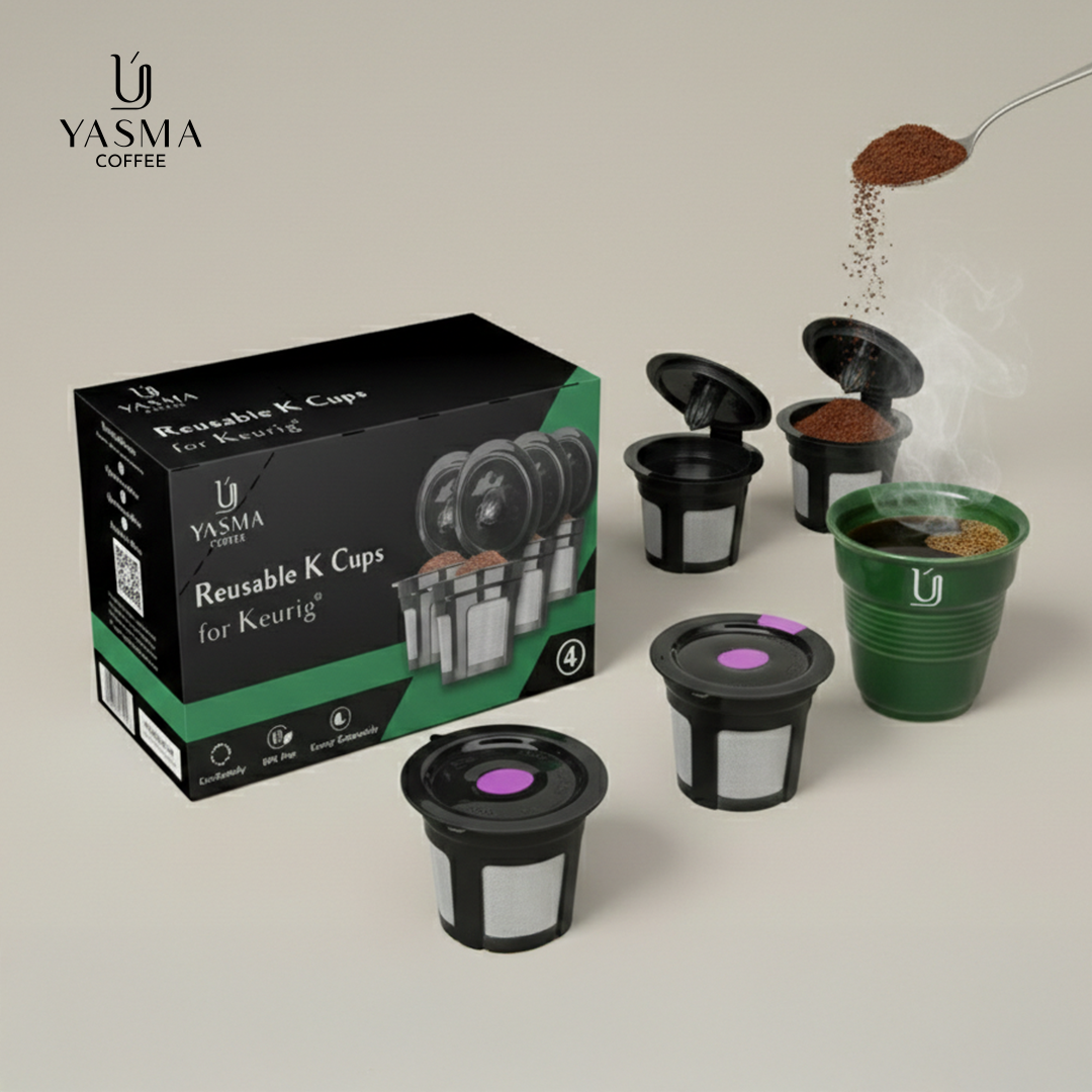 YASMA Reusable K Cups — Stainless Steel Mesh Coffee Pods