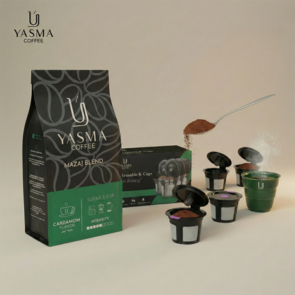 Yasma Mazaj Blend Ground Coffee – Cardamom-Infused Premium Coffee