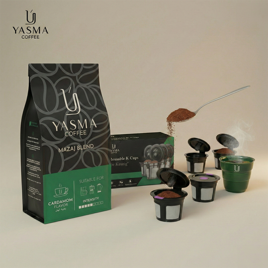 Yasma Mazaj Blend Ground Coffee – Cardamom-Infused Premium Coffee