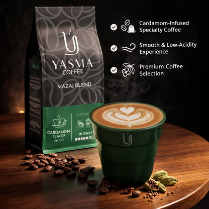 Yasma Mazaj Blend Ground Coffee – Cardamom-Infused Premium Coffee