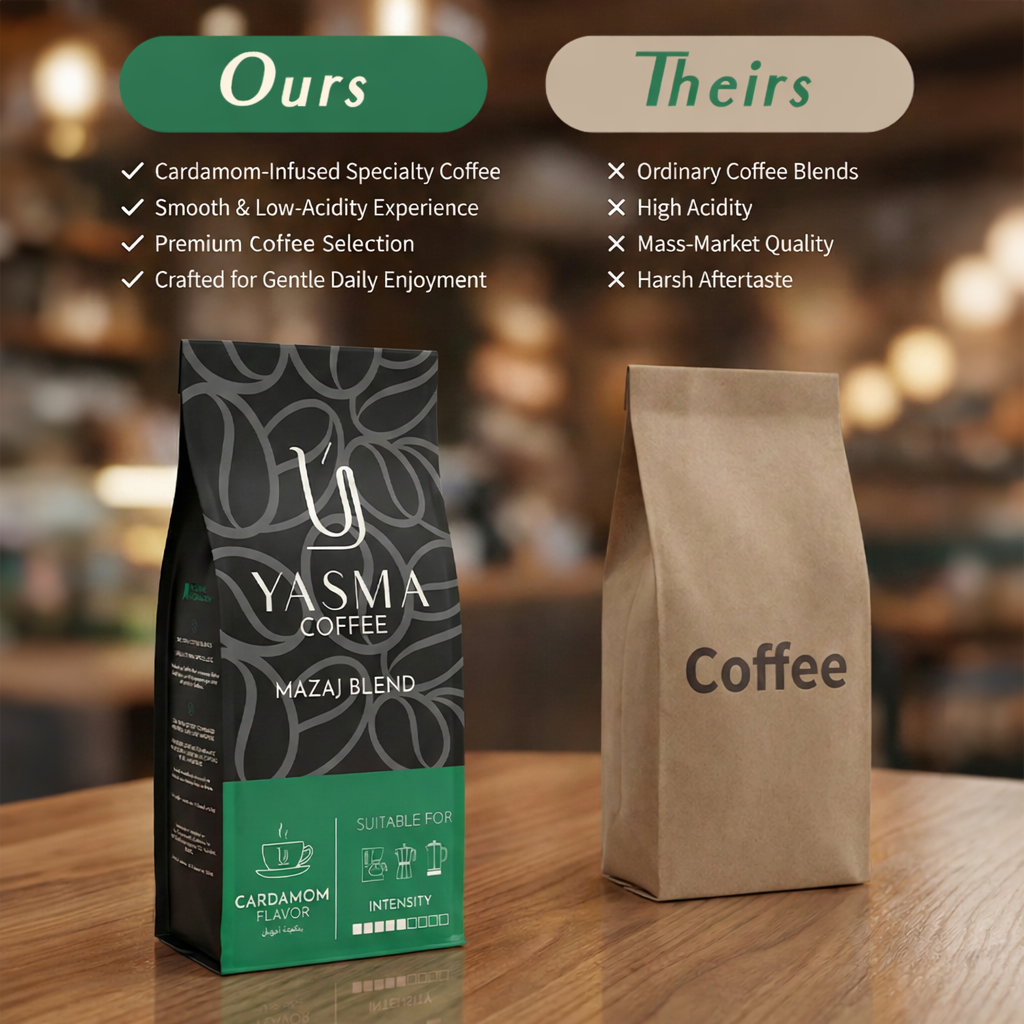 Yasma Mazaj Blend Ground Coffee – Cardamom-Infused Premium Coffee